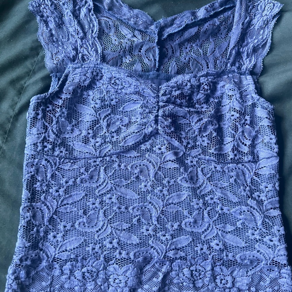 SHEIN deep purple Ruffled Cap Sleeve Blouse